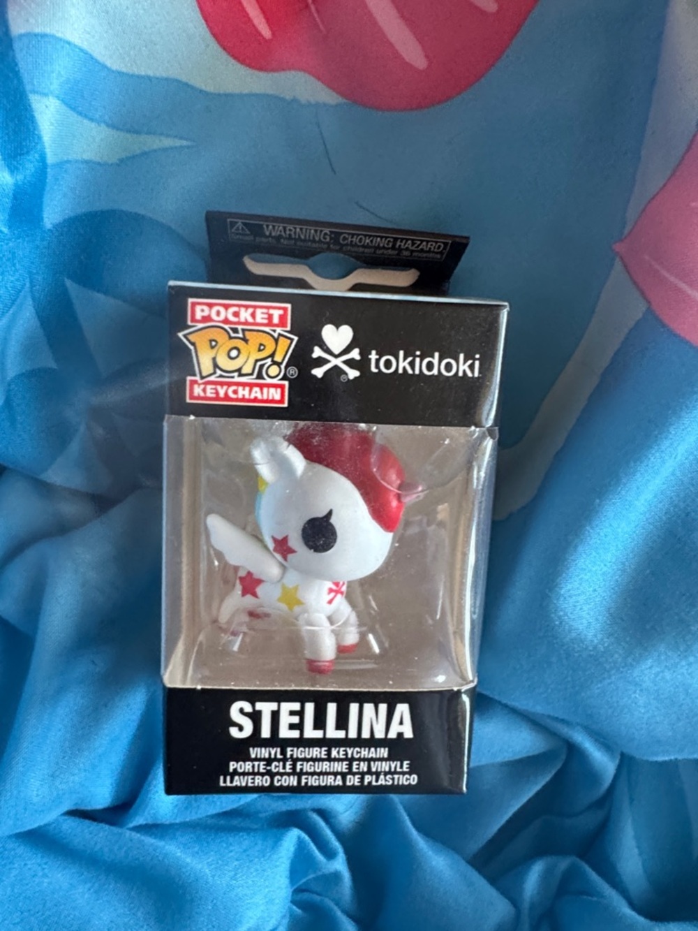 tokidoki Stellina Pocket Pop! Keychain - White with Red Accents